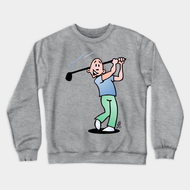Golf Crewneck Sweatshirt by Cardvibes